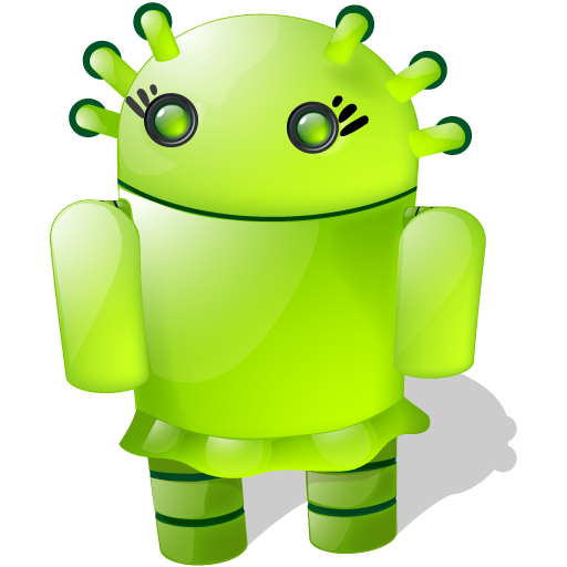 Girl Android Shadow Icon 512x512 png
